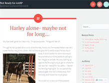 Tablet Screenshot of notreadyforaarp.com